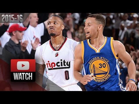 Stephen Curry vs Damian Lillard G4 Duel Highlights (2016.05.09) Blazers vs Warriors - MUST Watch!