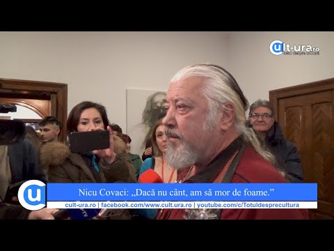 Nicu Covaci: „Dacă nu cânt, am să mor de foame.”