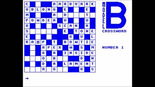 Model B Crossword Number 1 for the BBC Micro
