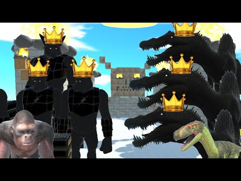 KING BLACK GHOR BROTHERS + PRIMATES ATTACK BLACK SPINOSAUR BROTHERS + CARNIVORE DINOS  - ARBS