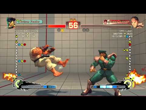 SSF4 AE 2012: PSYCHOABO12TION (Bison) vs DRS Luken (Ryu) - ranked match compilation
