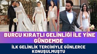 Sinan Akçıl İle İkinci Kez Evlenen Burcu Kıratlı'nın Gelinliği Çok Beğenildi