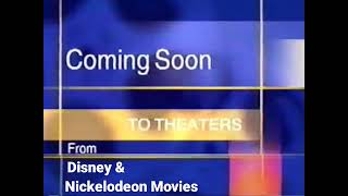 Coming Soon To Theaters From Disney & Nickelodeon Movies (2000-2002) Filmreel Bumper