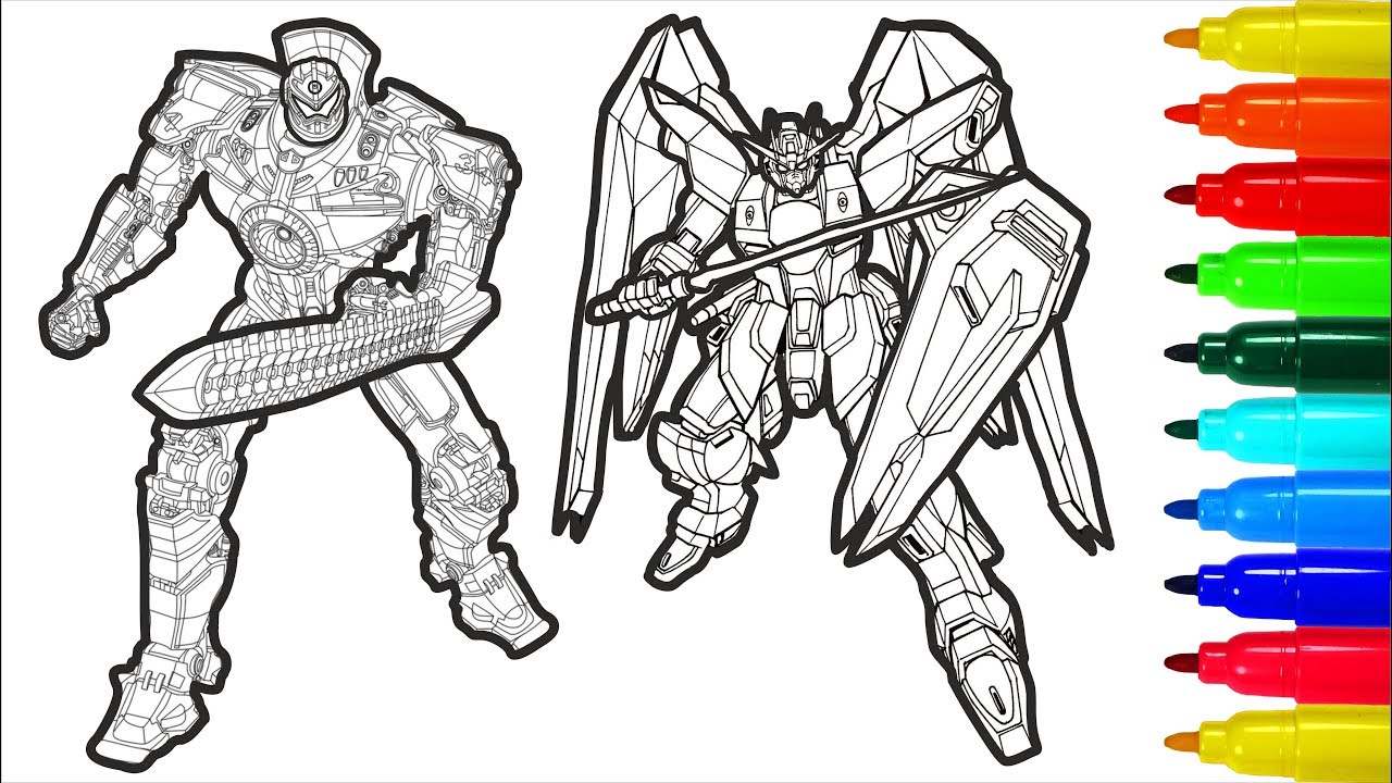 ТRANSFORMERS 16 Coloring Pages | Colouring Pages for Kids with Colored Markers