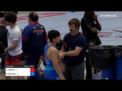60 Kg Rr Rnd 1 Taylor LaMont Sunkist Kids Wrestling Club Vs Randon Miranda NYAC NMU 2