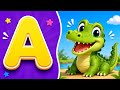 A To Z Animal Names Song For Kids ABC Animals Learn Alphabet With Animals Nursery Rhymes