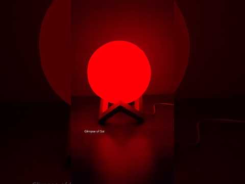 7 Color Change Moon Lamp 13 Cm