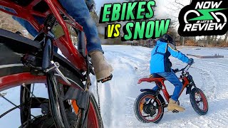 We Put Our e-Bikes to the Test in the Snow!