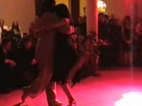 Andres Laza Moreno  and  Samantha Dispari  are  dancing  to  the  tango  "  Humillacion  "