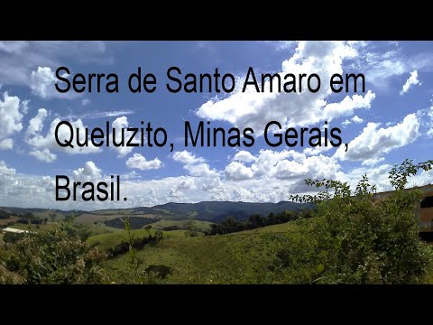 Serra de Santo Amaro em Queluzito, Minas Gerais, Brasil. Filmagens com zoom. [Full HD].