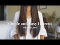 SIMPLE DIY Long Layer Haircut At Home ️