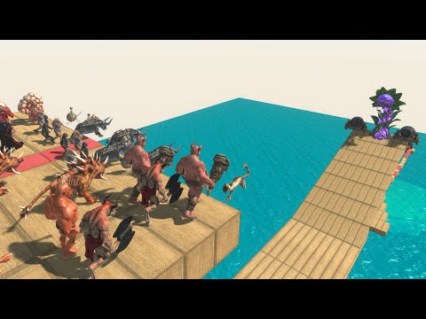 Fantasy VS Infernals VS Mutant Primates - Who Can Cross The Dangerous Bridge ?