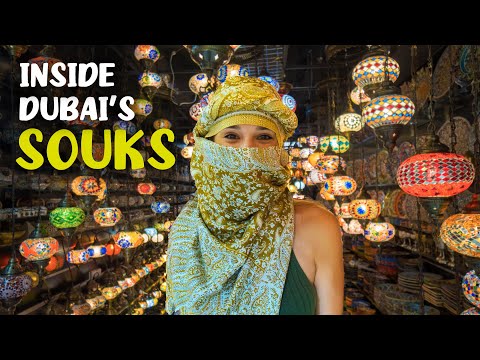Exploring Dubai's Souks and Markets (Wearing a local Shemagh)