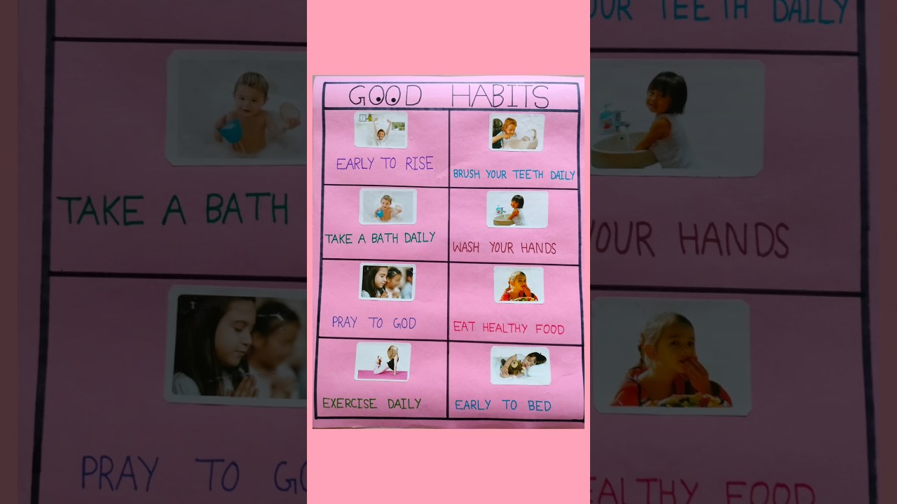Good habits chart #shorts #varshaartandfun
