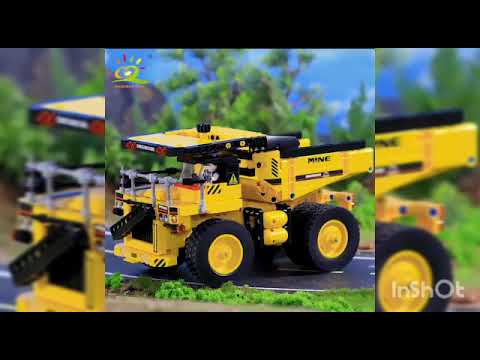 Crane Dump Truck Building Blocks City Construction Vehicle Car Bricks Toy For Children Gift