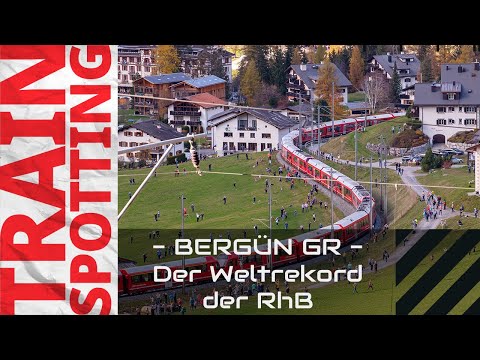 Der RhB-Weltrekordversuch am 29.10.2022 in Bergün - 4k