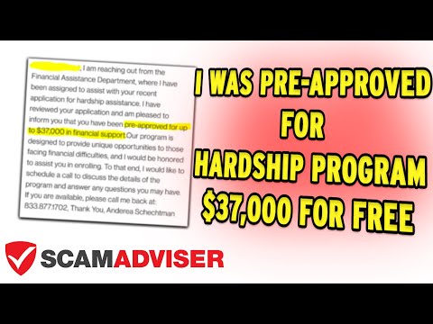 Financial Assistance Department Offers Hardship Program Of Up To $50,000 - Is It Scam Or Legit?