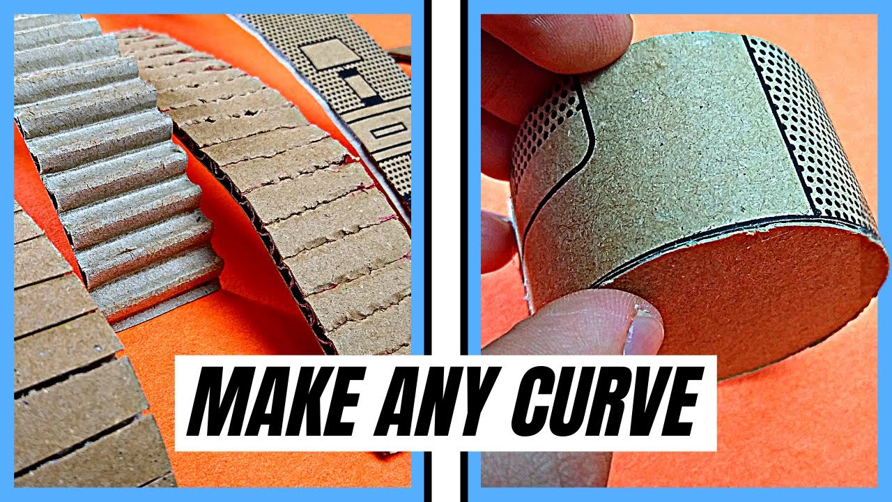 How to Make a Smooth Curve with Cardboard (6 Easy Ways to Bend Cardboard)