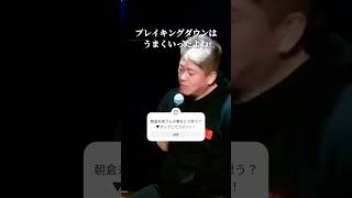 朝倉未来は優秀だけどさあ... #ブレイキングダウン #堀江貴文 #shorts