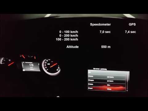 Opel Astra K 1.6 DI Turbo 200hp Stock: Acceleration 0-200 km/h GPS-Data