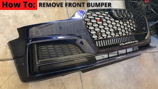 How to Remove Front Bumper | Audi S5 Sportback B9 |