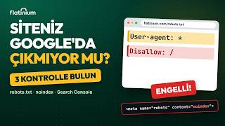 Web Sitem Google'da Çıkmıyor: Ne Yapmalıyım? (3 Adımda Kontrol)