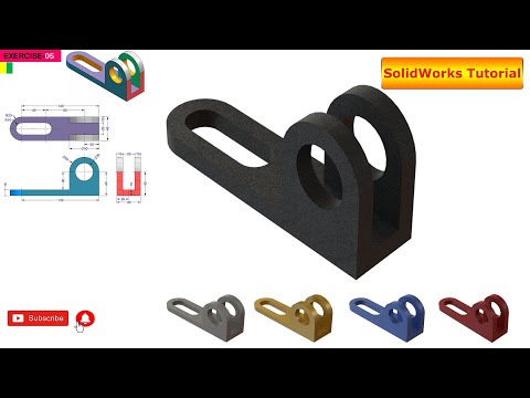 SolidWorks Tutorial - April 2020 - Exercise 05 - Part 04