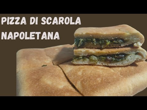 PIZZA DI SCAROLA RICETTA ORIGINALE NAPOLETANA facile, veloce e gustosissima, con un impasto soffice
