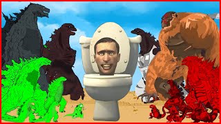 Rescue MeChaGodzilla & KONG vs Evolution of Shin Godzilla | Skibidi Toilet Song ( Meme Cover )