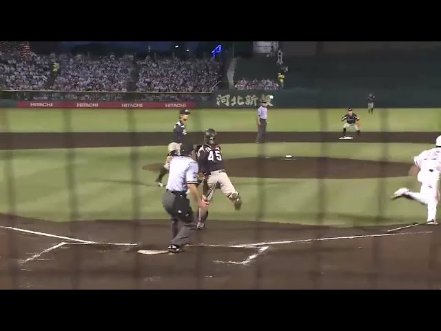 【7回表】バントも捕ってから早い!! マリーンズ・田村 素早い処理で併殺完成!! 2016/7/24 E-M