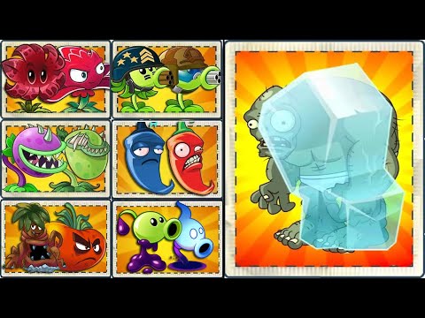 PvZ 2 Random Team Plant Vs Team 5 Frozen Gargantuar Zombie - Which Team Plant Will Win?