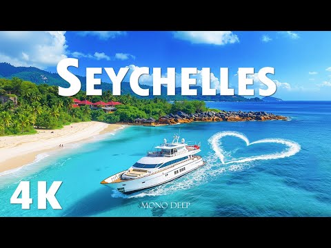 Seychelles 4K - Tropical Paradise & Stunning Coastlines Aerial Views - Mono Deep