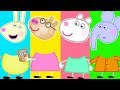Peppa Pig Her Friends Funny Wrong Heads Learning Video Cartoon For Kids Nursery Rhyme
