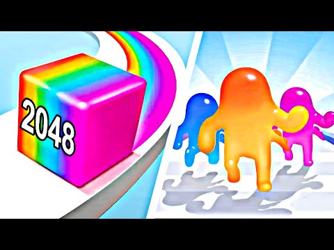jelly run 2048 vs jelly clash run game iOS Android game all level #viralvideo #gaming #viral