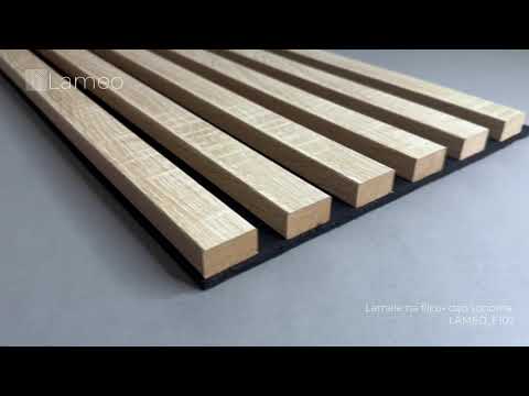 Dekoracyjne lamele ścienne na filcu dąb sonoma - Lameo