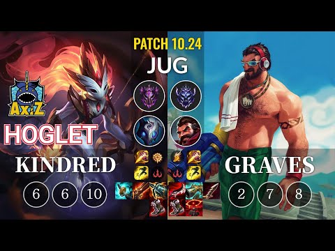 AXIZ Hoglet Kindred vs Graves Jungle - KR Patch 10.24