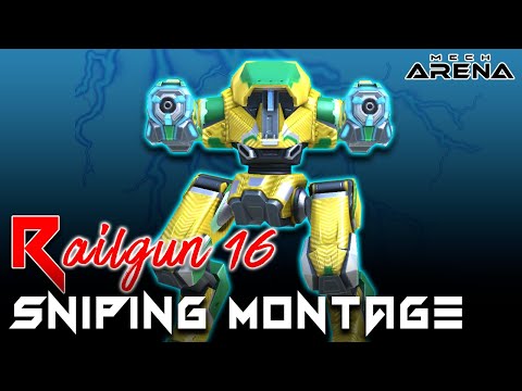 Guardian Railgun 16 Sniping Mode On - Mech Arena