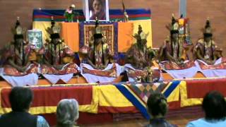 Gyuto Monks of Tibet creating the Sand Mandala of Yamantaka in Lightning Ridge Day 4