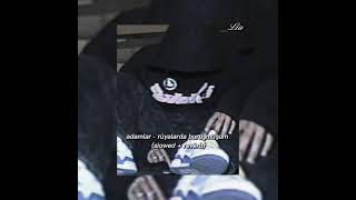 adamlar - rüyalarda buruşmuşum (slowed + reverb)