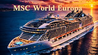 MSC World Europa Full Tour 4K: Inside The $1.2 Billion💰 City At Sea🚢