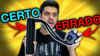 Como montar CORRETAMENTE WATERCOOLER: Em cima, na frente ou em baixo? CERTO ou ERRADO pode danificar