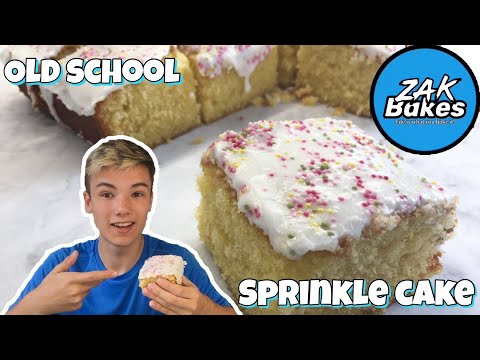 How to make the OLD SCHOOL SPRINKLE CAKE! | Zak Bakes