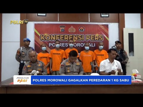 KAPOLRES MOROWALI GAGALKAN PEREDARAN SABU 1 KG DALAM 10 HARI MENJABAT