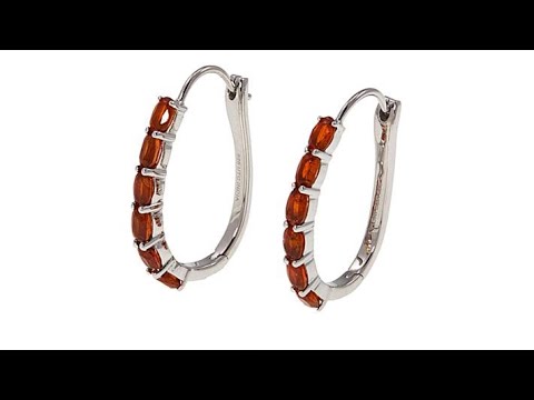 Paul Deasy Gems 3.6ctw Kyanite Sterling Silver Hoop Earr...