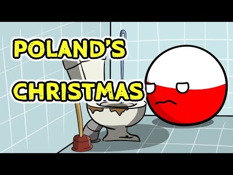 イギリスのポーランドのクリスマス - Countryballs (Poland's Christmas in UK - Countryballs)