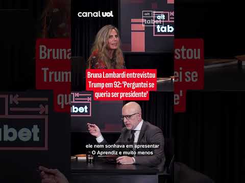 Bruna Lombardi entrevistou Trump em 92: ‘Perguntei se queria ser presidente’