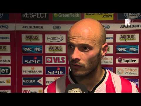 Steef Nieuwendaal na afloop van Sparta - De Graafschap