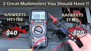 $40 Multimeter For Car & Home | KAIWEETS HT118E & ST120