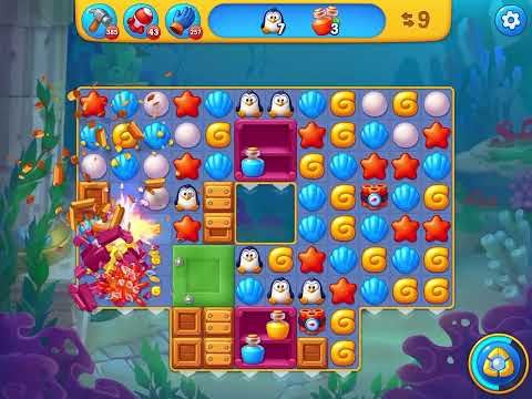 Fishdom level 6233 no boosters フィッシュダム ノーマル [Friend's]