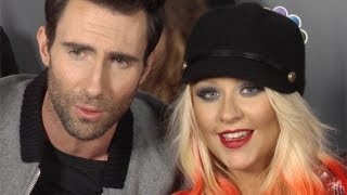 Christina Aguilera, Adam Levine, Cee Lo, Blake Shelton &quot;The Voice&quot; Season 3 Red Carpet